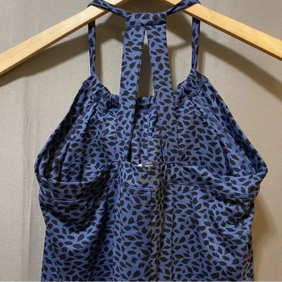 Eddie Bauer Harmony halter sundress vintage indigo NWOT Small - Picture 6 of 9